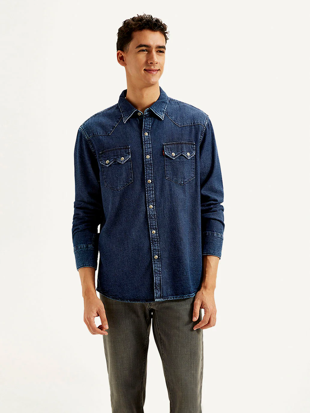 Men's Solid Slim Fit Shirt - Image 2