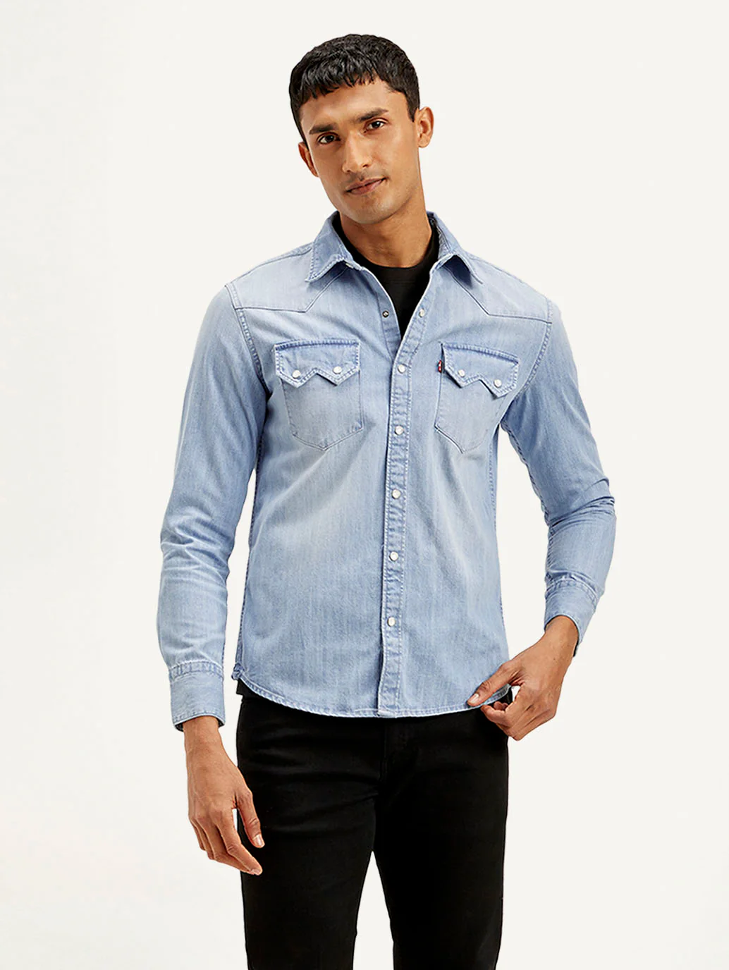 Men's Solid Slim Fit Shirt - Image 2