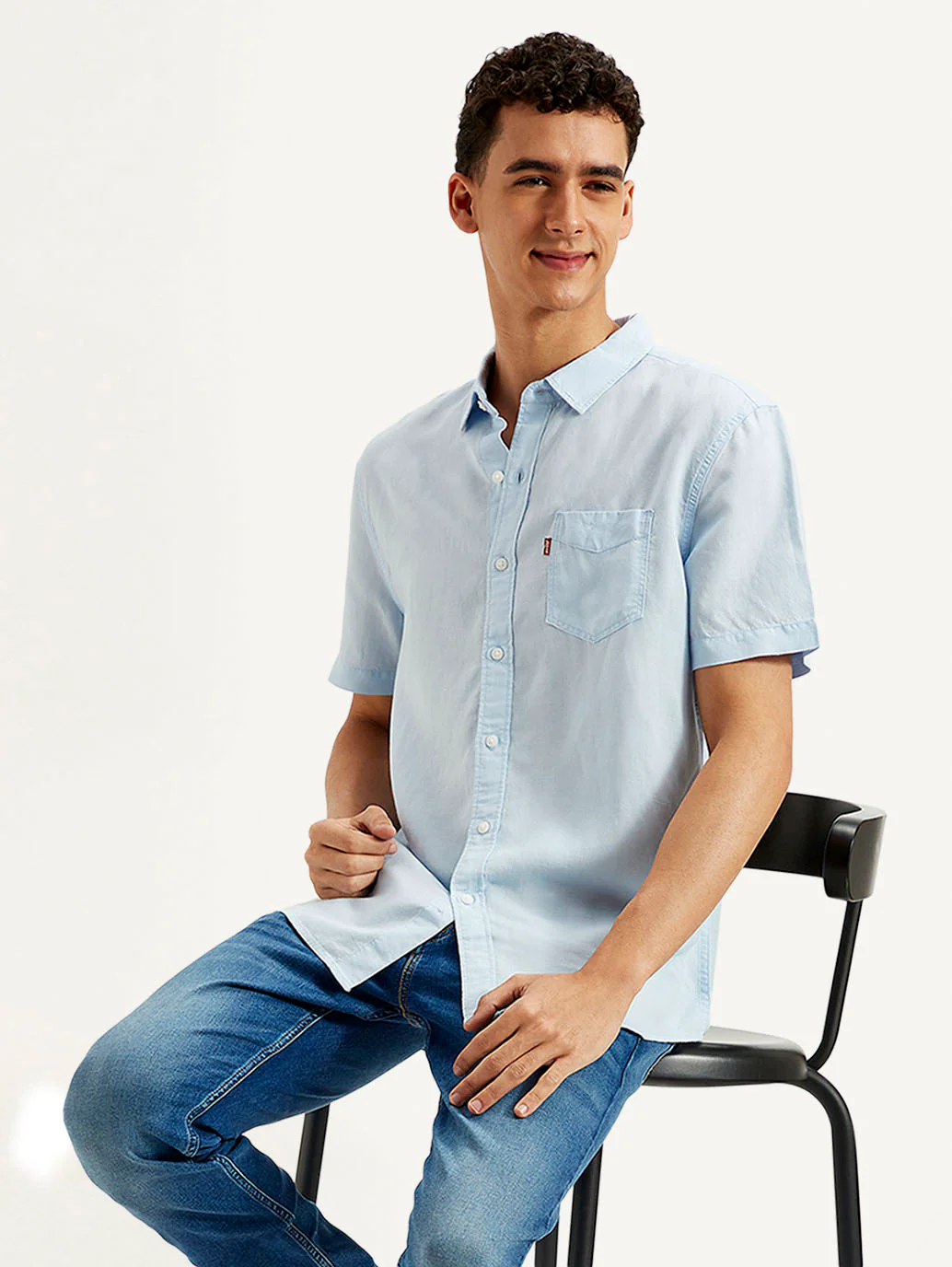 Men's Solid Slim Fit Linen Shirt