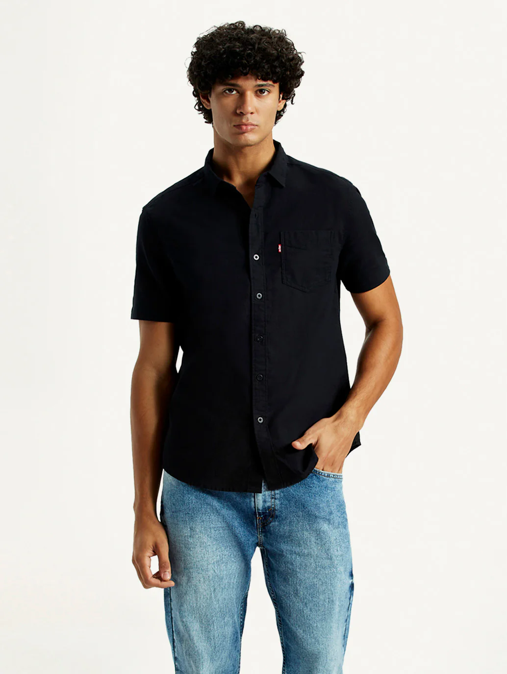 Men's Solid Slim Fit Oxford Shirt