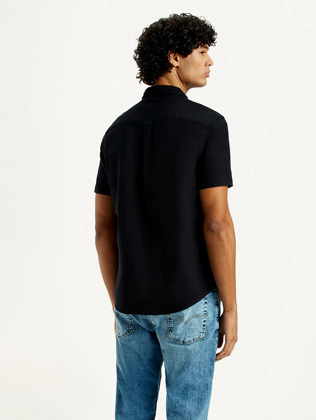 Men's Solid Slim Fit Oxford Shirt - Image 2