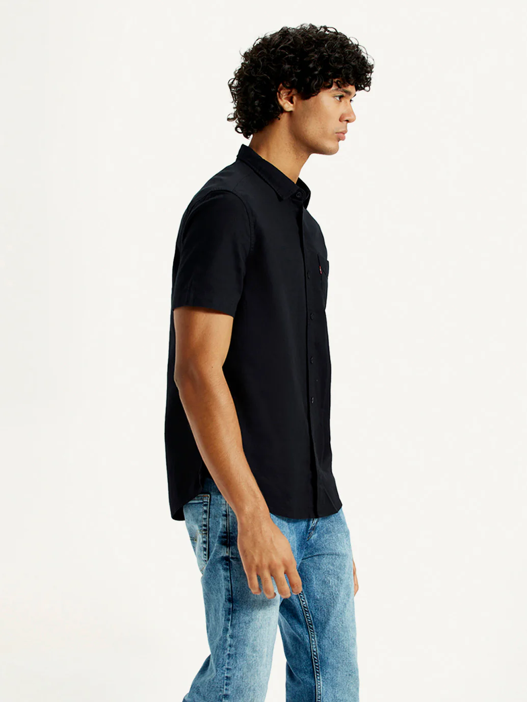 Men's Solid Slim Fit Oxford Shirt - Image 3