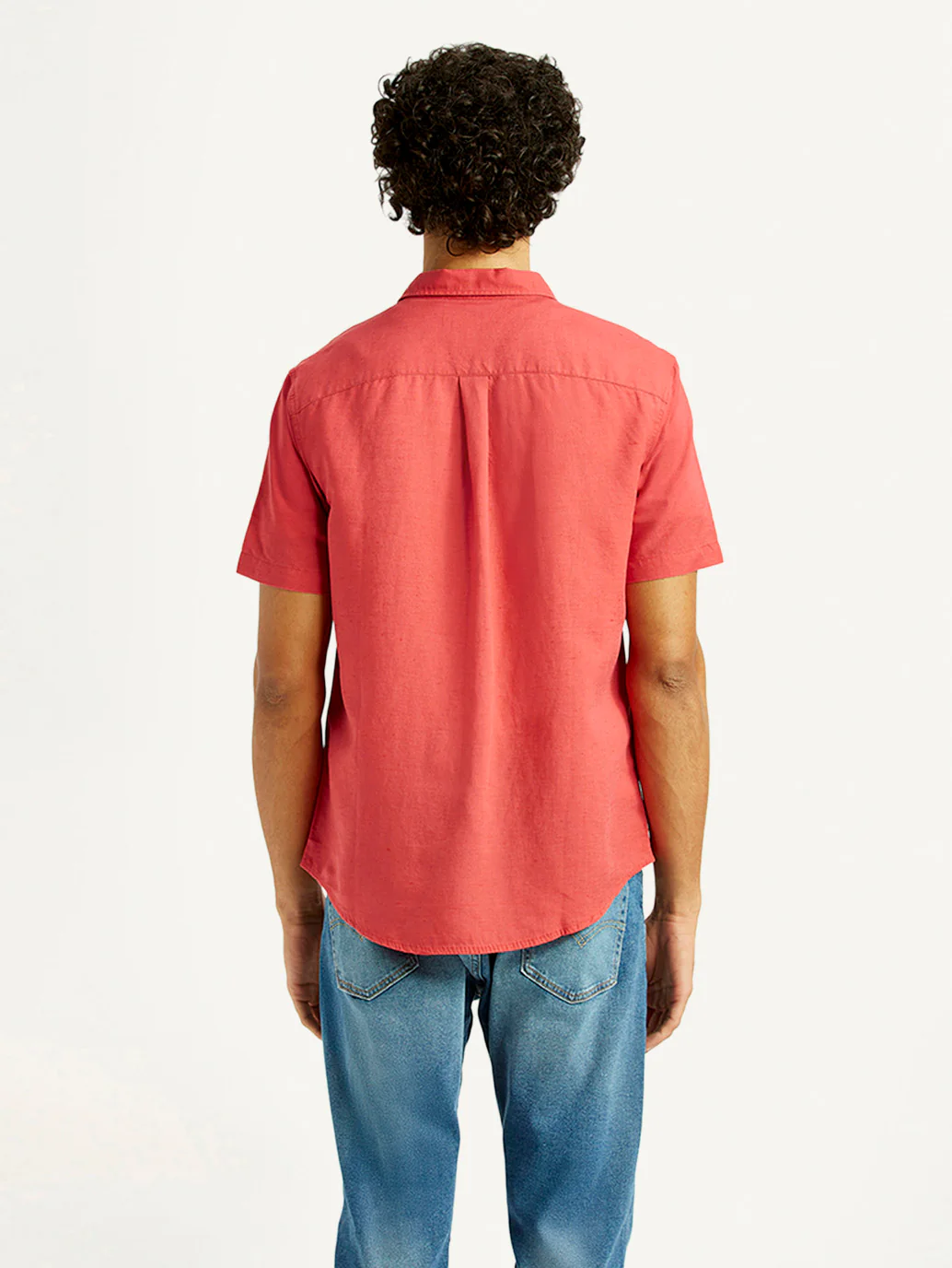 Men's Solid Slim Fit Linen Shirt - Image 2