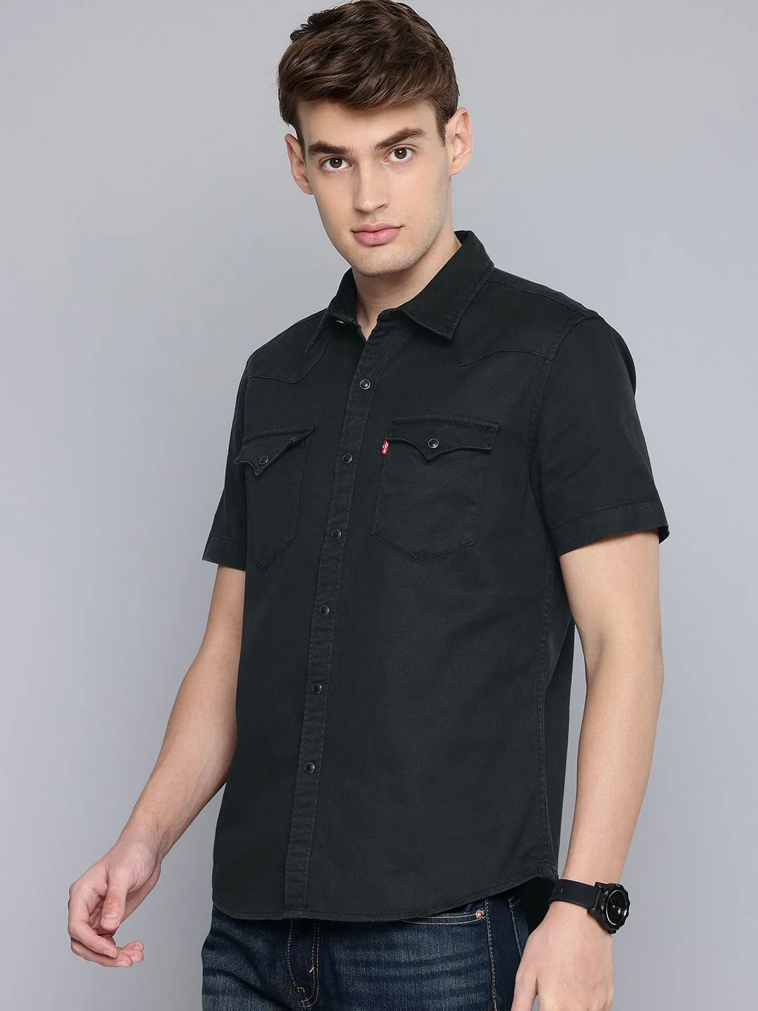 Men's Solid Slim Fit Shirt