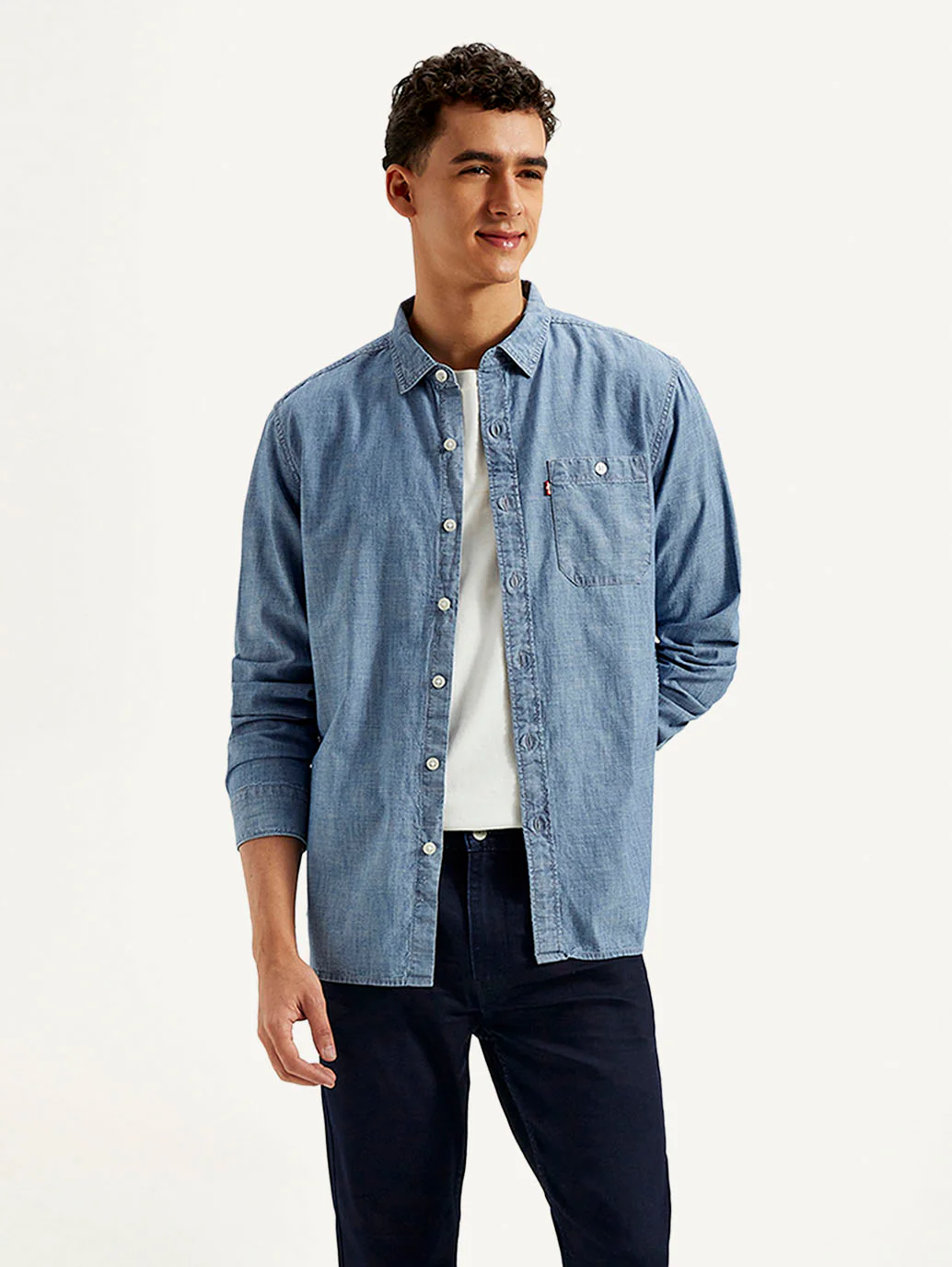 Men's Solid Slim Fit Shirt - Image 2