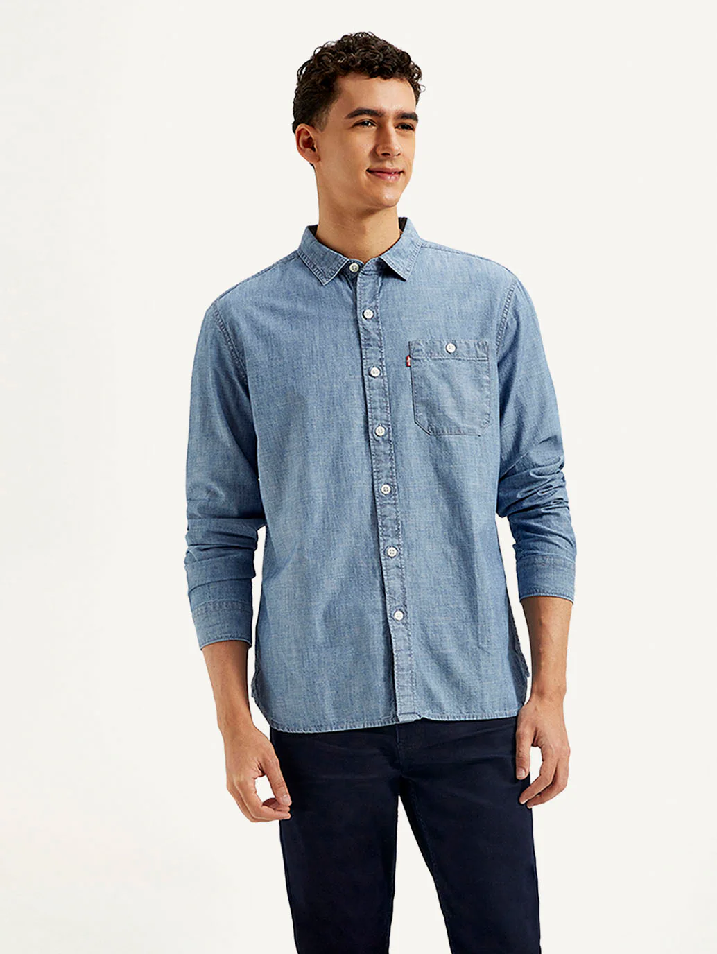 Men's Solid Slim Fit Shirt - Image 3
