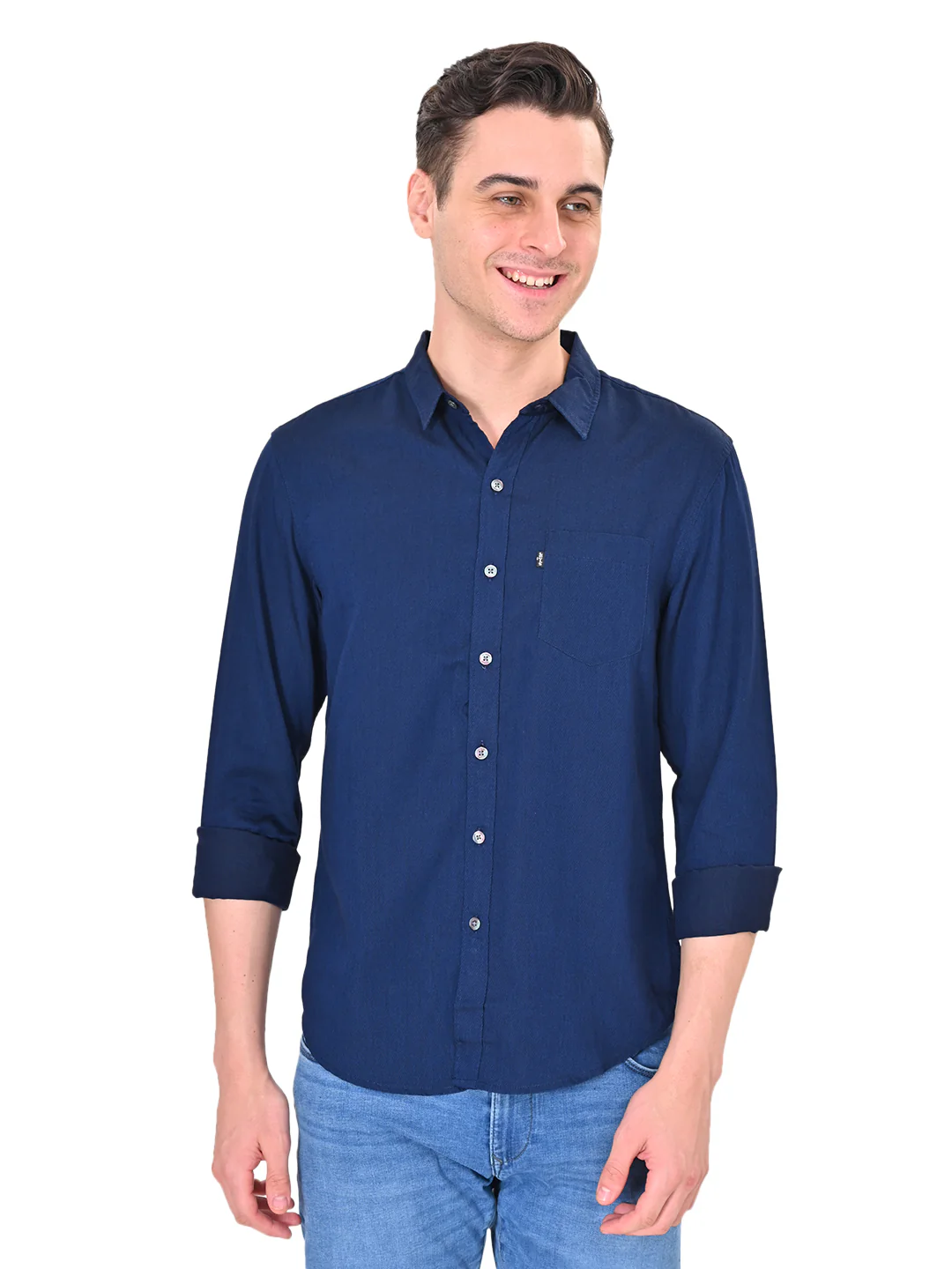 Men's Solid Slim Fit Shirt - Image 6