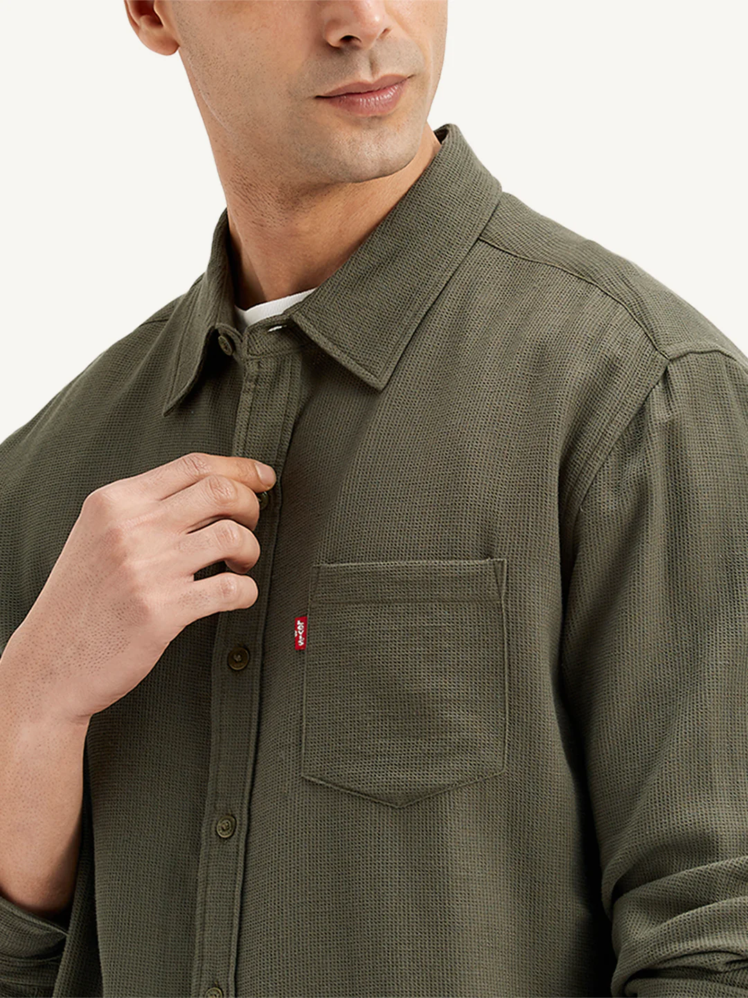 Men's Solid Slim Fit Shirt - Image 2