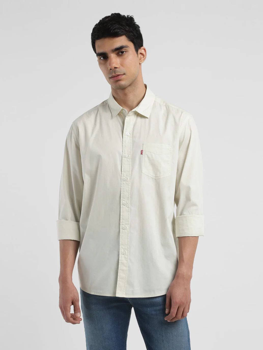 Men's Solid Slim Fit Shirt - Image 2