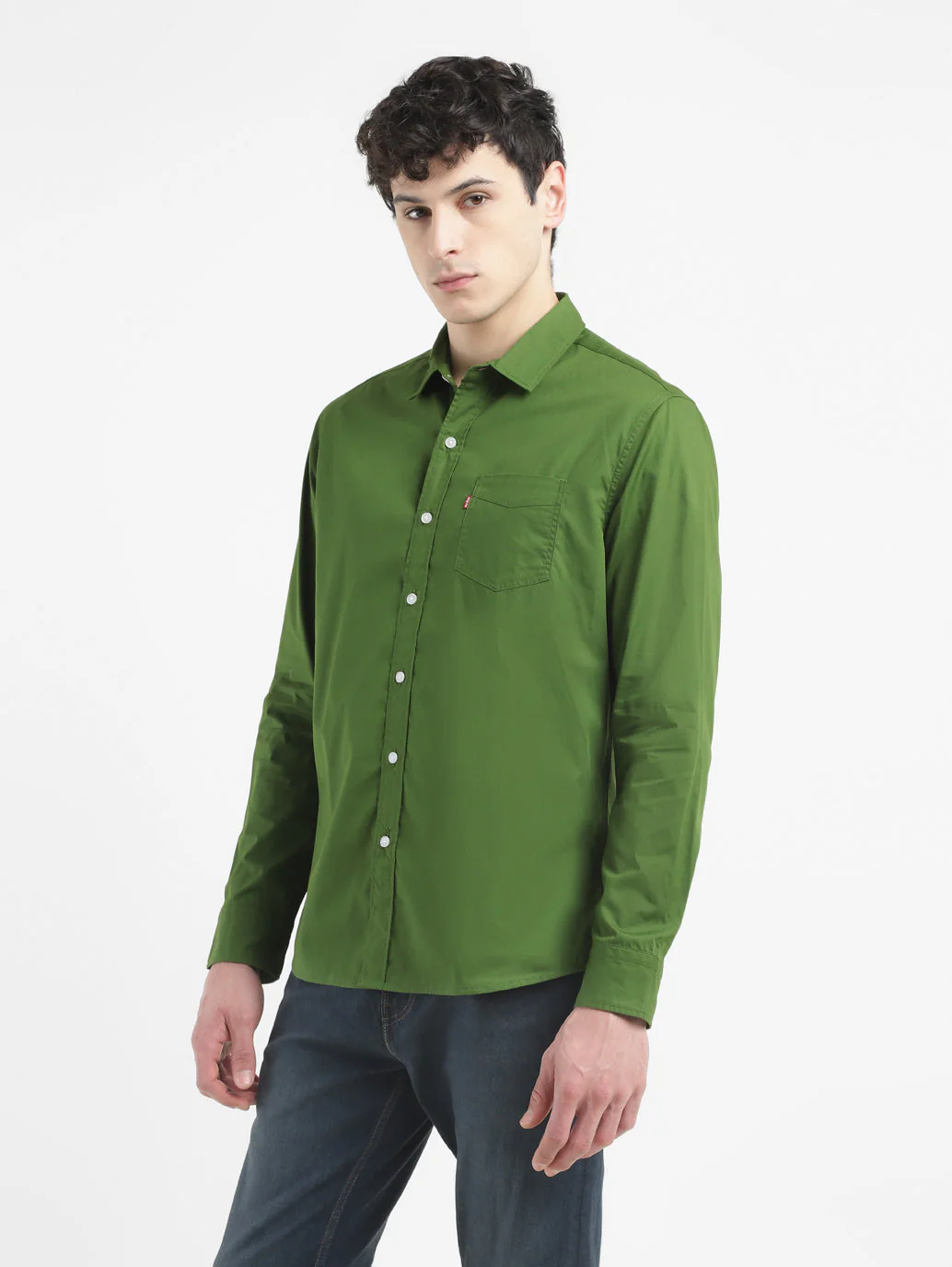 Men's Solid Slim Fit Shirt - Image 4