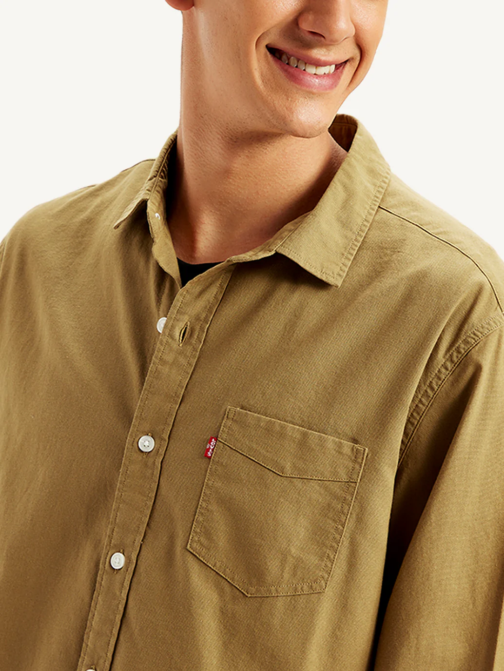 Men's Solid Slim Fit Shirt - Image 4