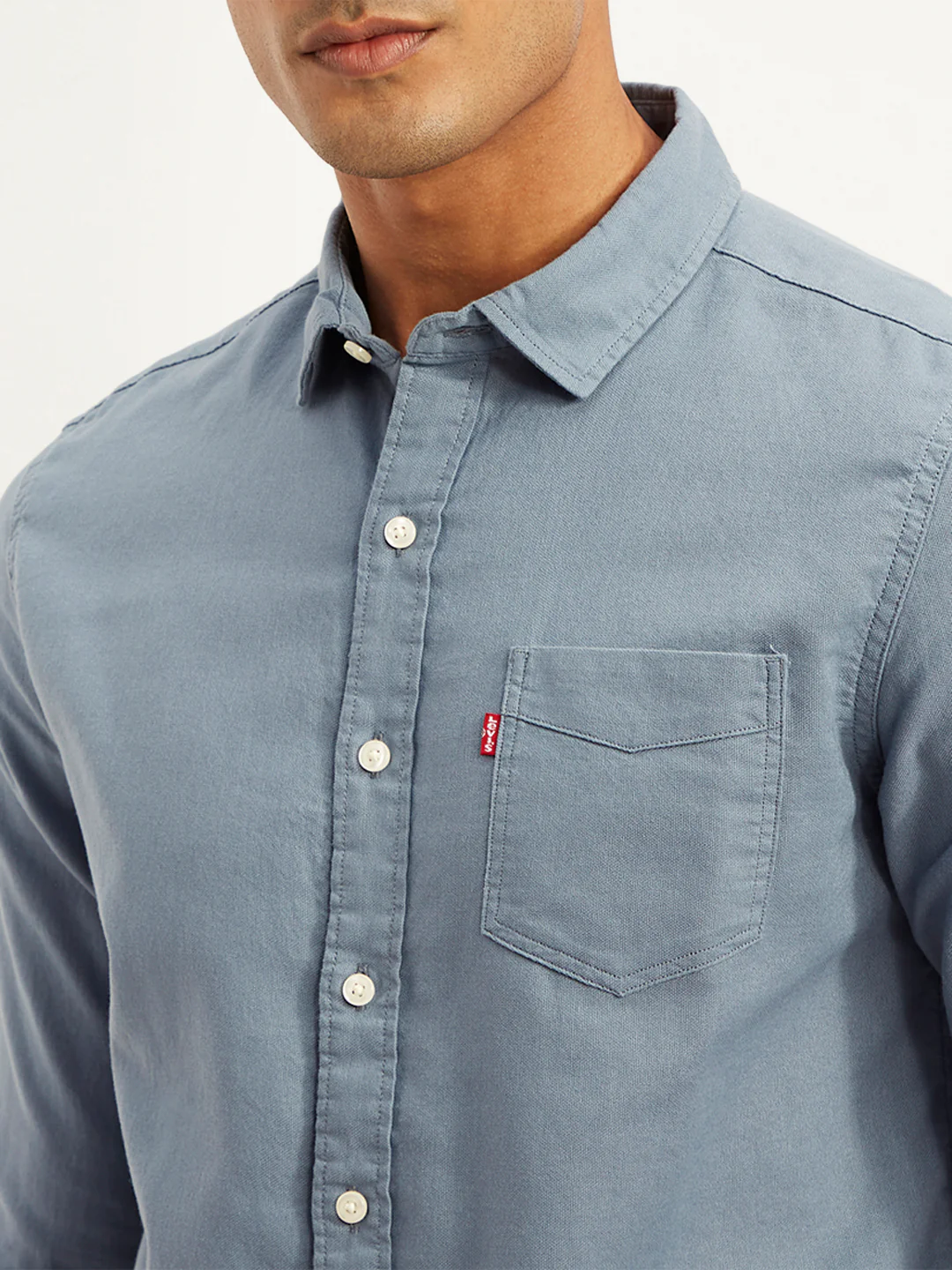 Men's Solid Slim Fit Shirt - Image 3