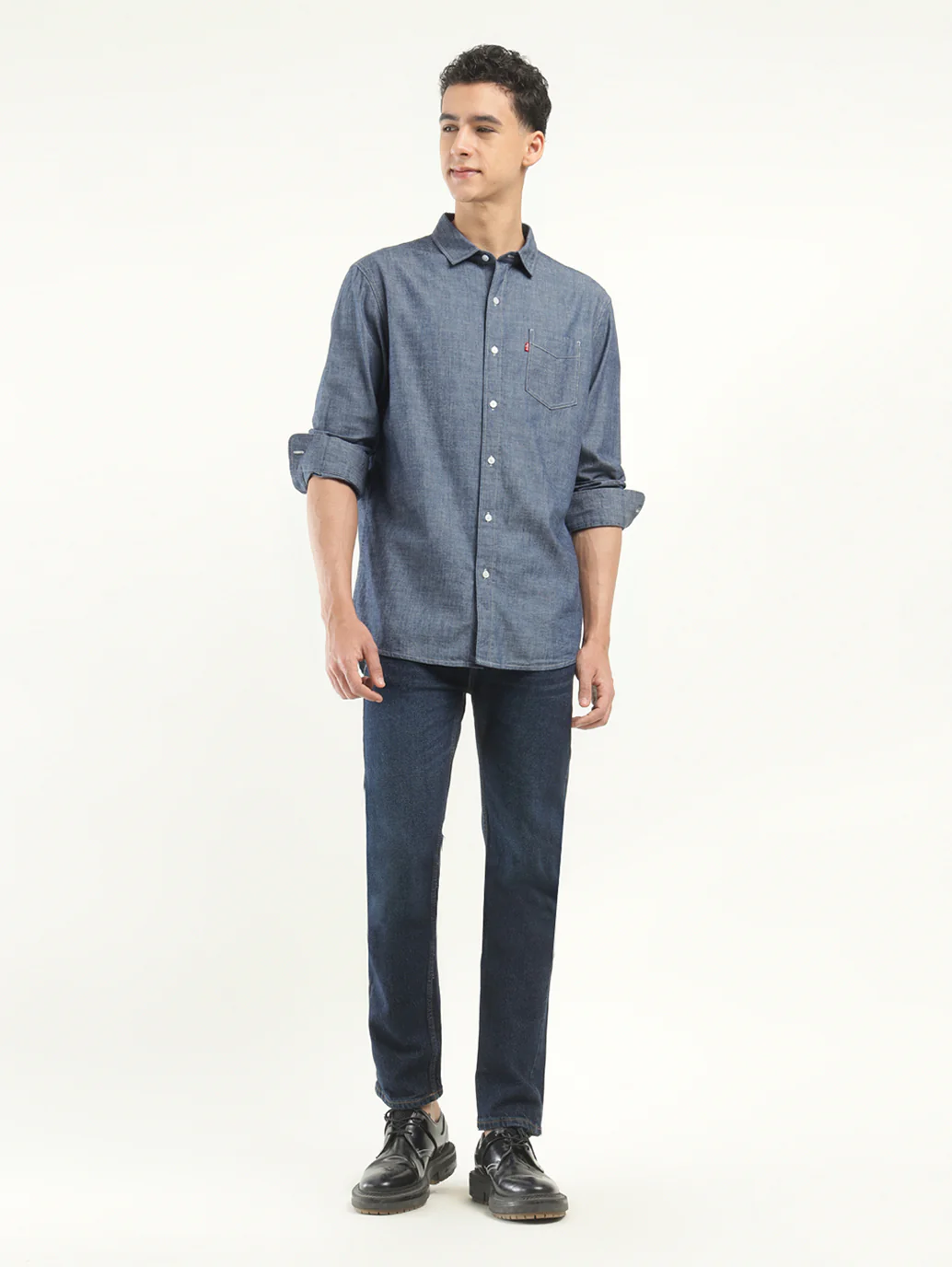 Men's Solid Slim Fit Shirt - Image 6