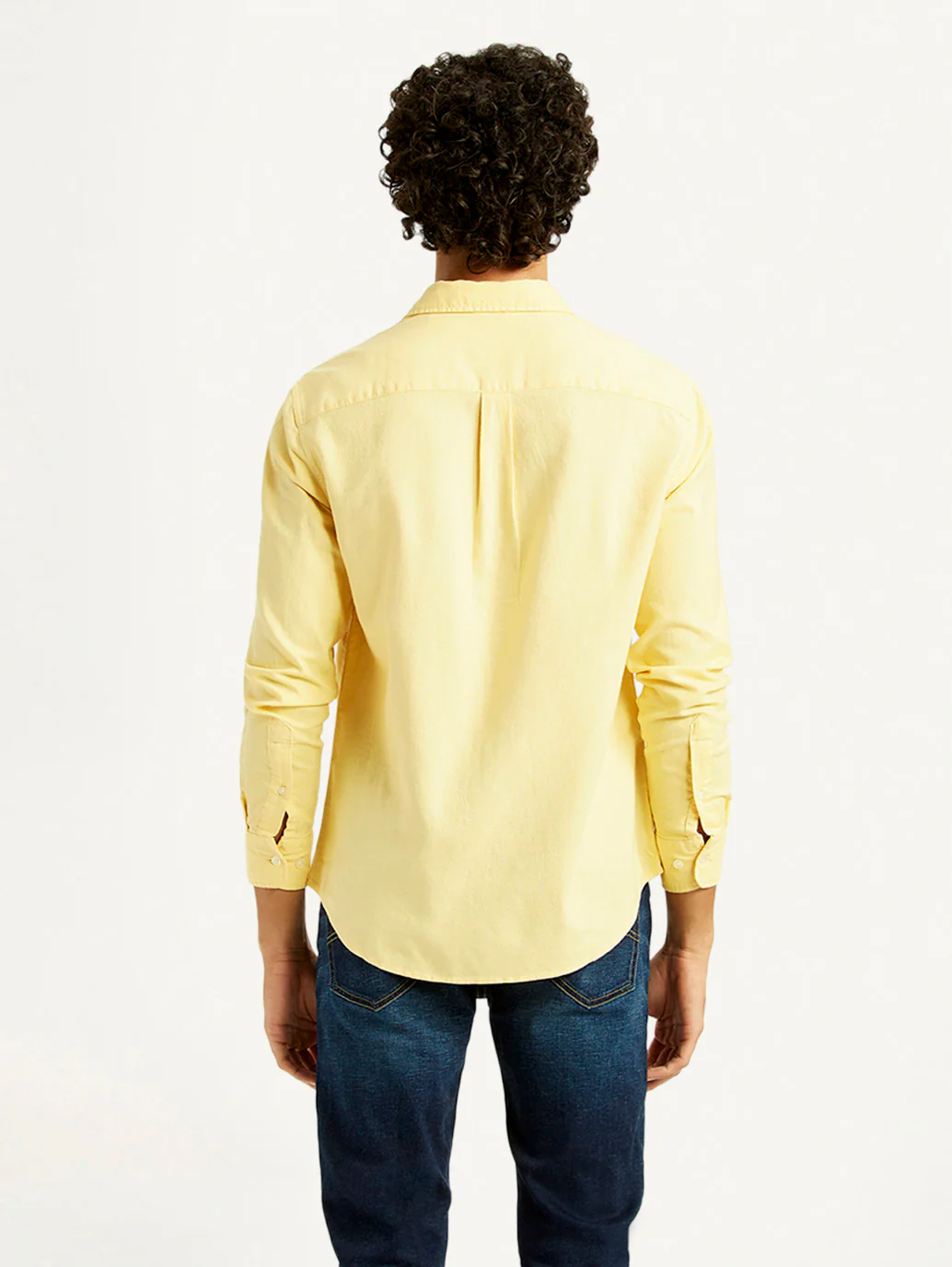 Men's Solid Slim Fit Oxford Shirt - Image 2
