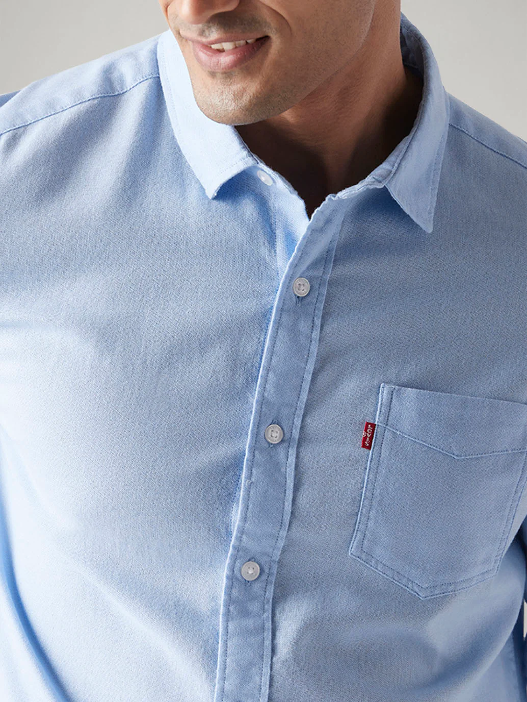 Men's Solid Slim Fit Oxford Shirt - Image 4