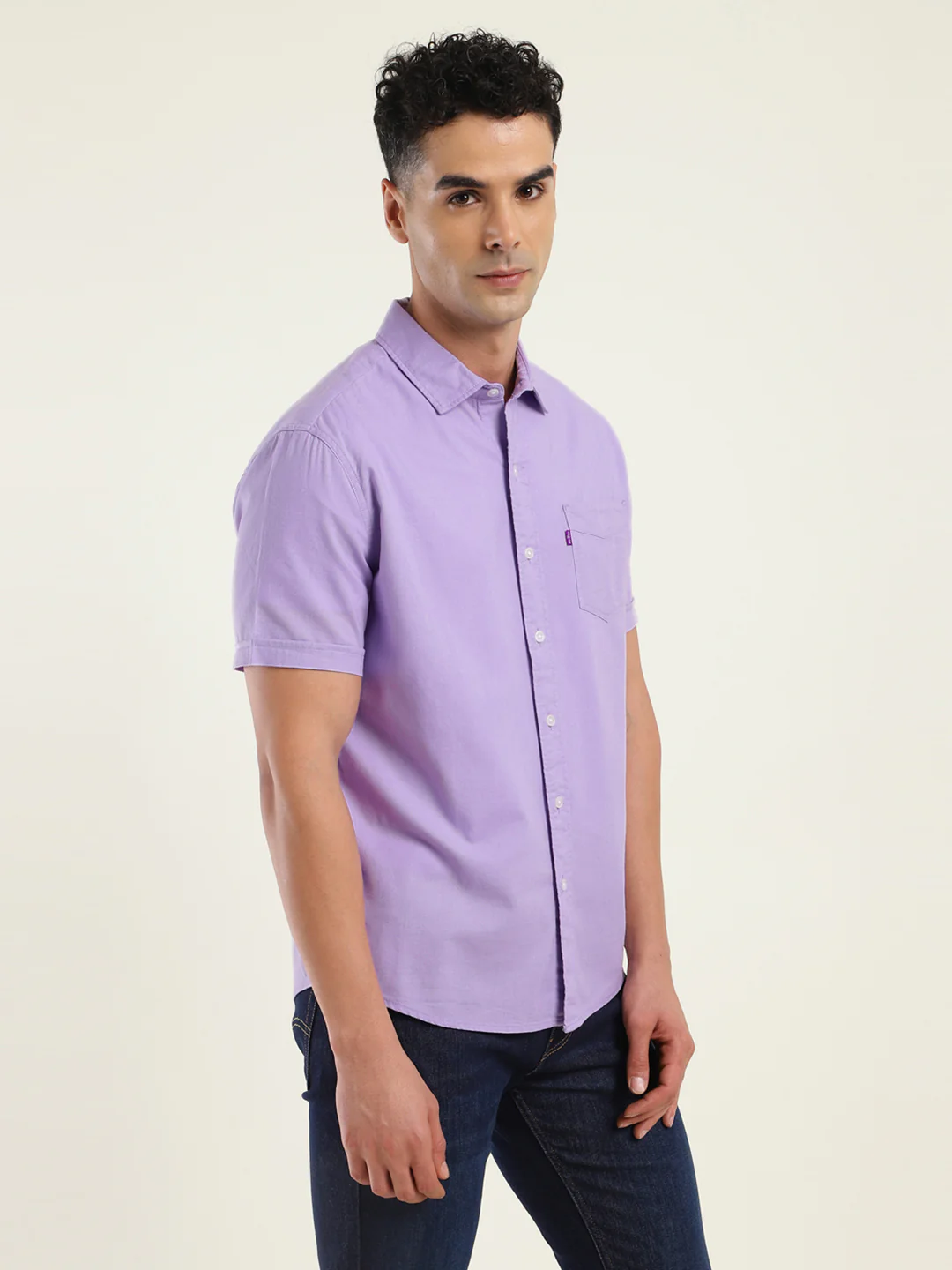 Men's Solid Slim Fit Shirt - Image 3