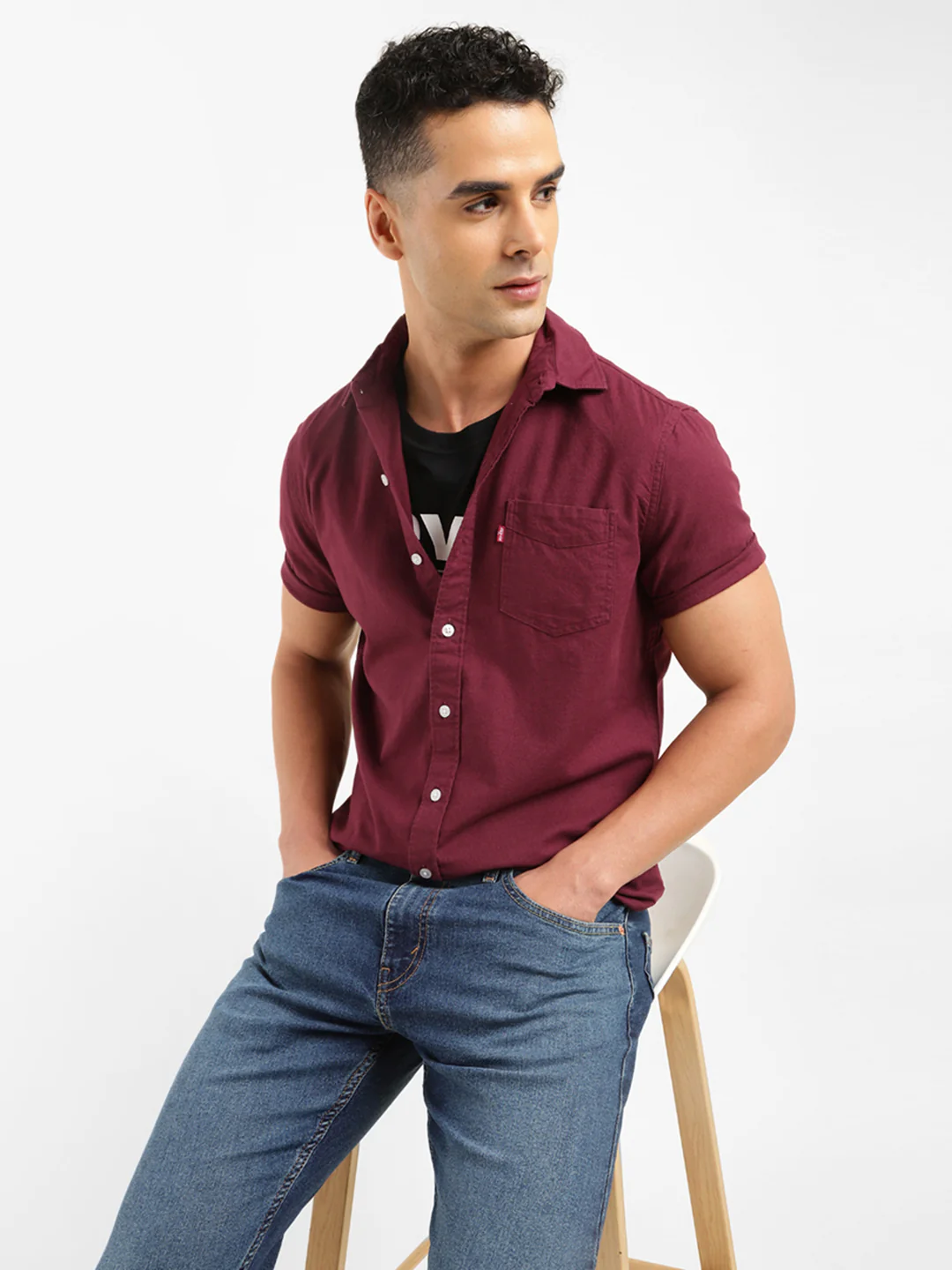 Men's Solid Slim Fit Shirt