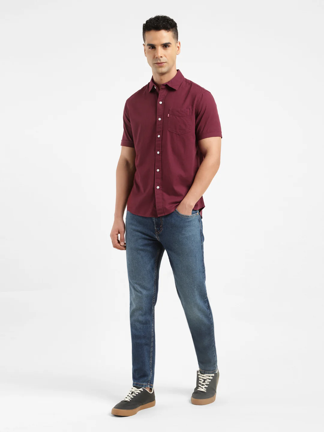 Men's Solid Slim Fit Shirt - Image 6