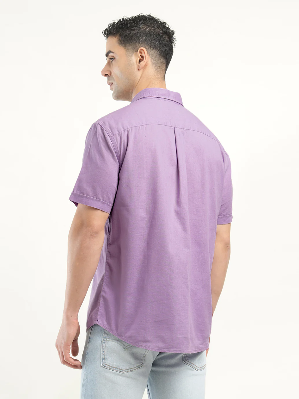 Men's Solid Slim Fit Shirt - Image 3