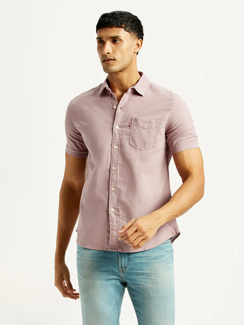Men's Solid Slim Fit Oxford Shirt