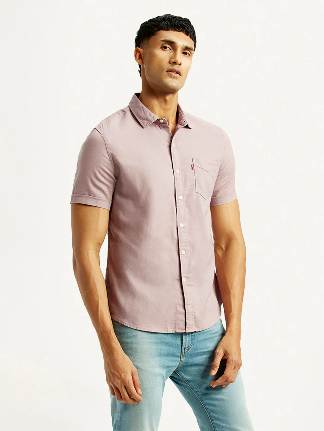 Men's Solid Slim Fit Oxford Shirt - Image 5