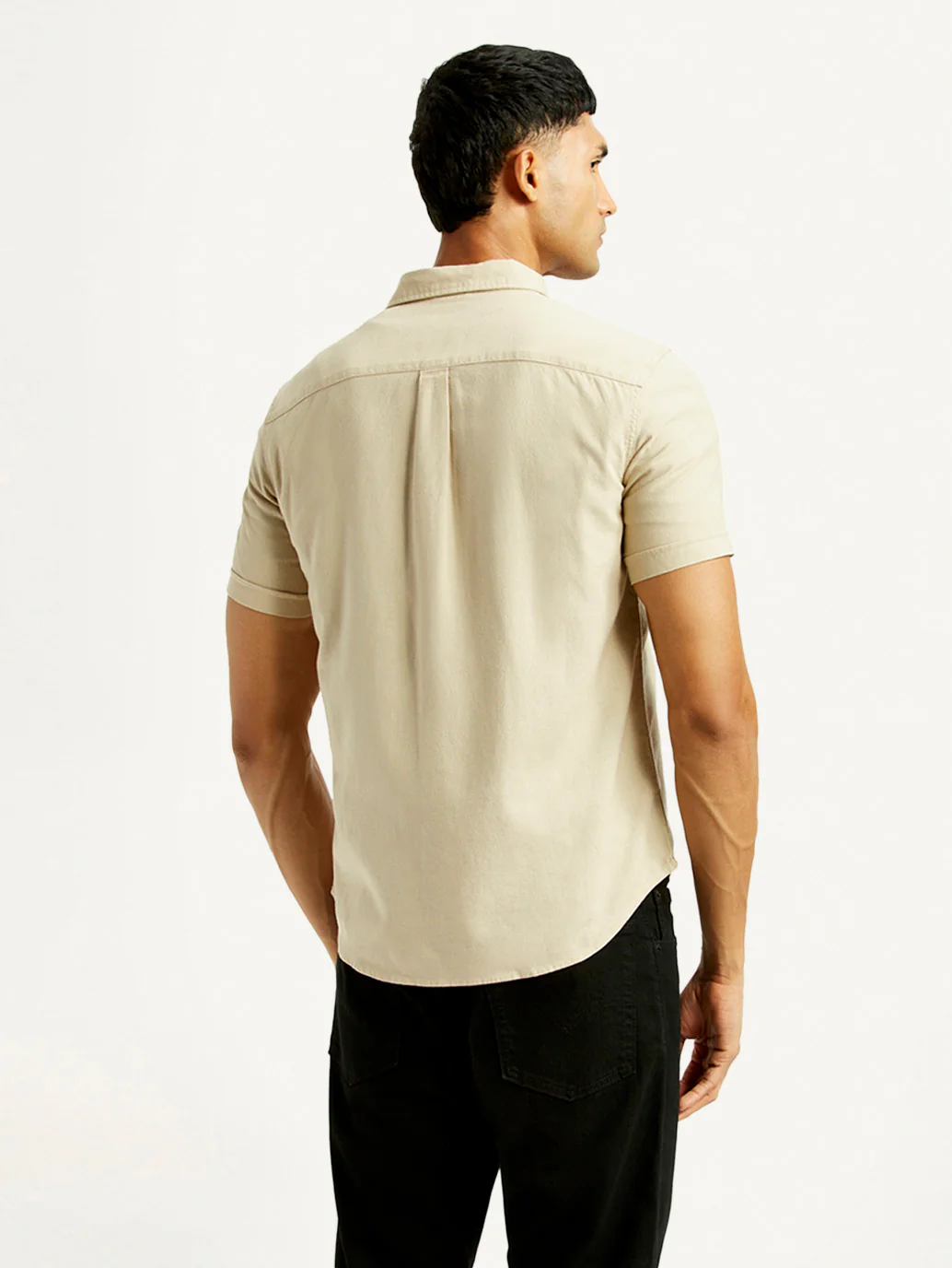 Men's Solid Slim Fit Oxford Shirt - Image 2