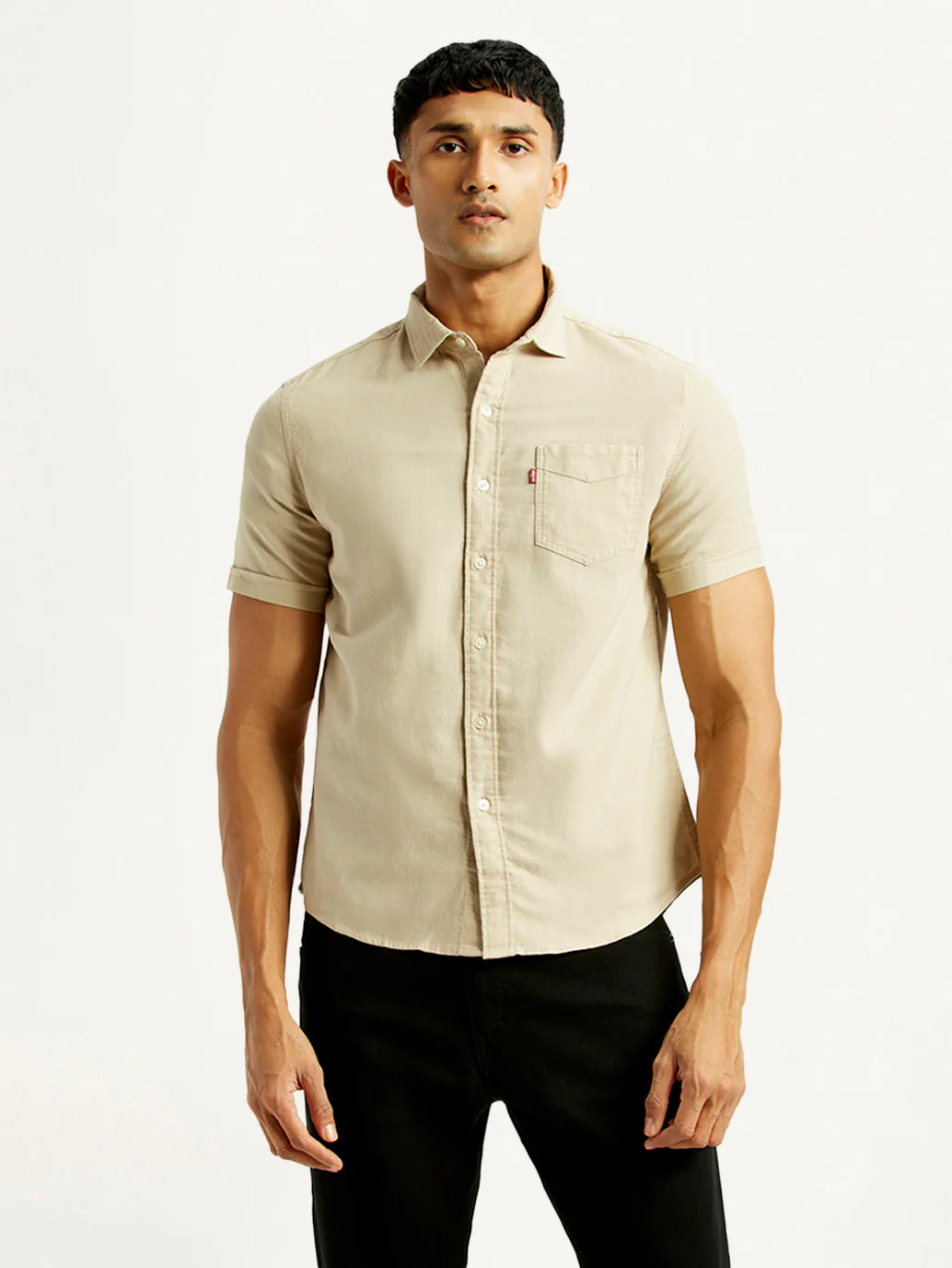 Men's Solid Slim Fit Oxford Shirt - Image 4