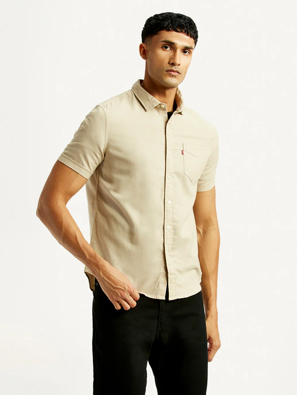Men's Solid Slim Fit Oxford Shirt - Image 5