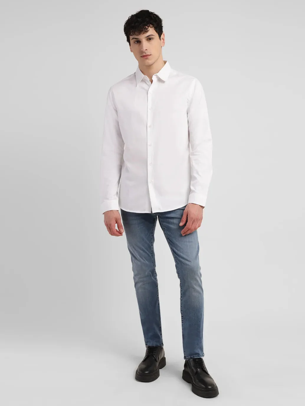 Men's Redloop Solid Slim Fit Shirt