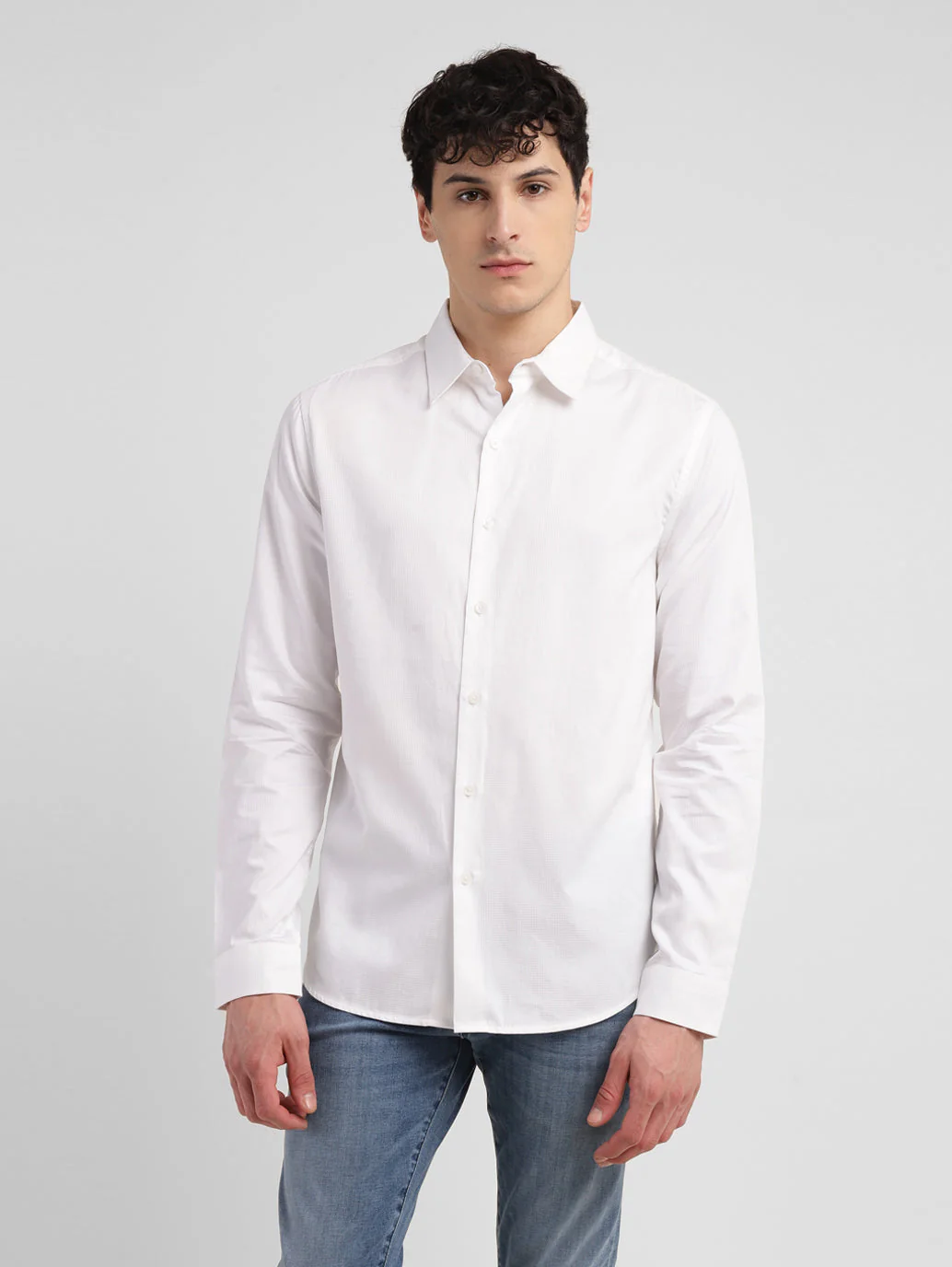 Men's Redloop Solid Slim Fit Shirt - Image 2