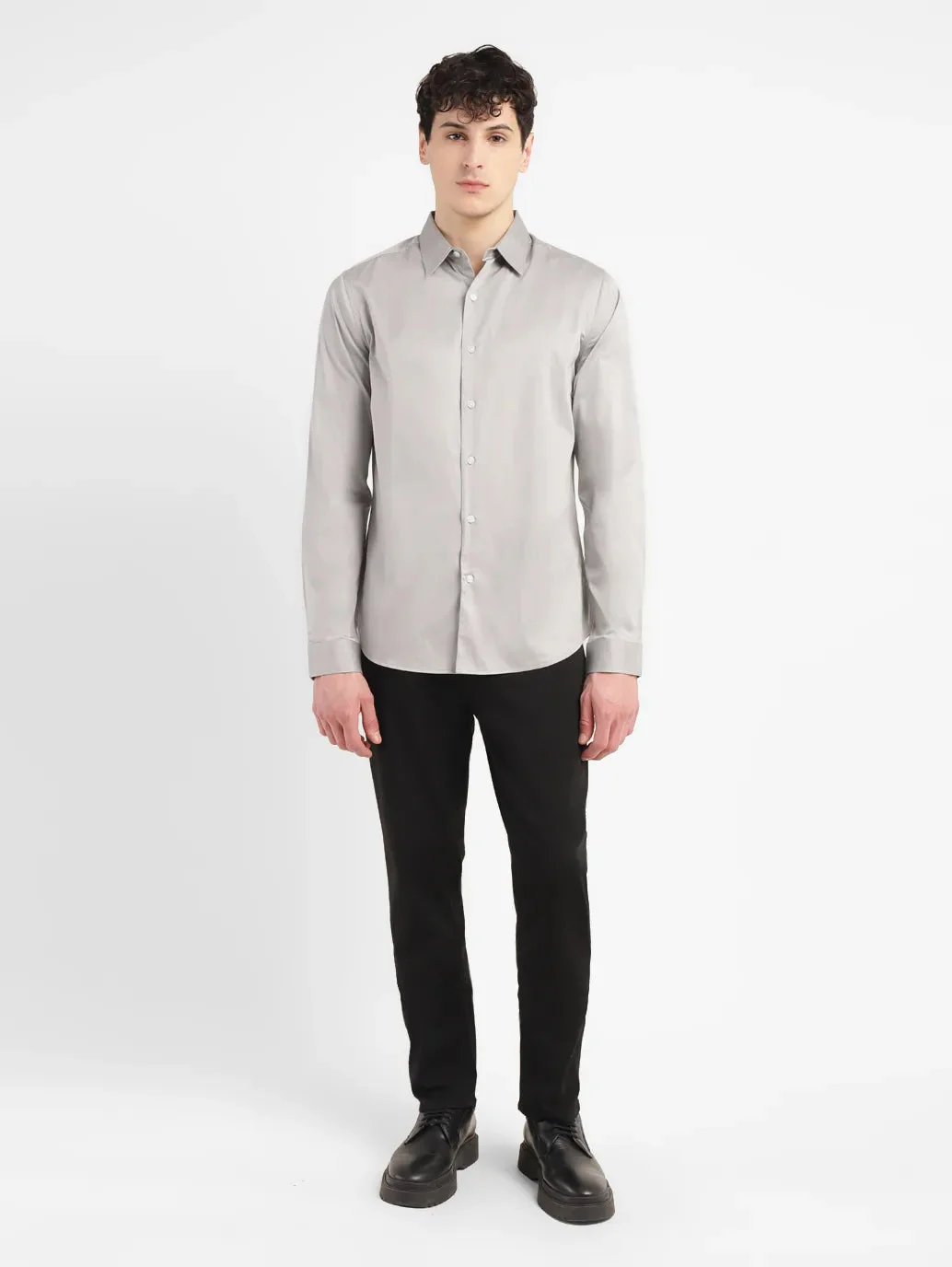 Men's Redloop Solid Slim Fit Shirt