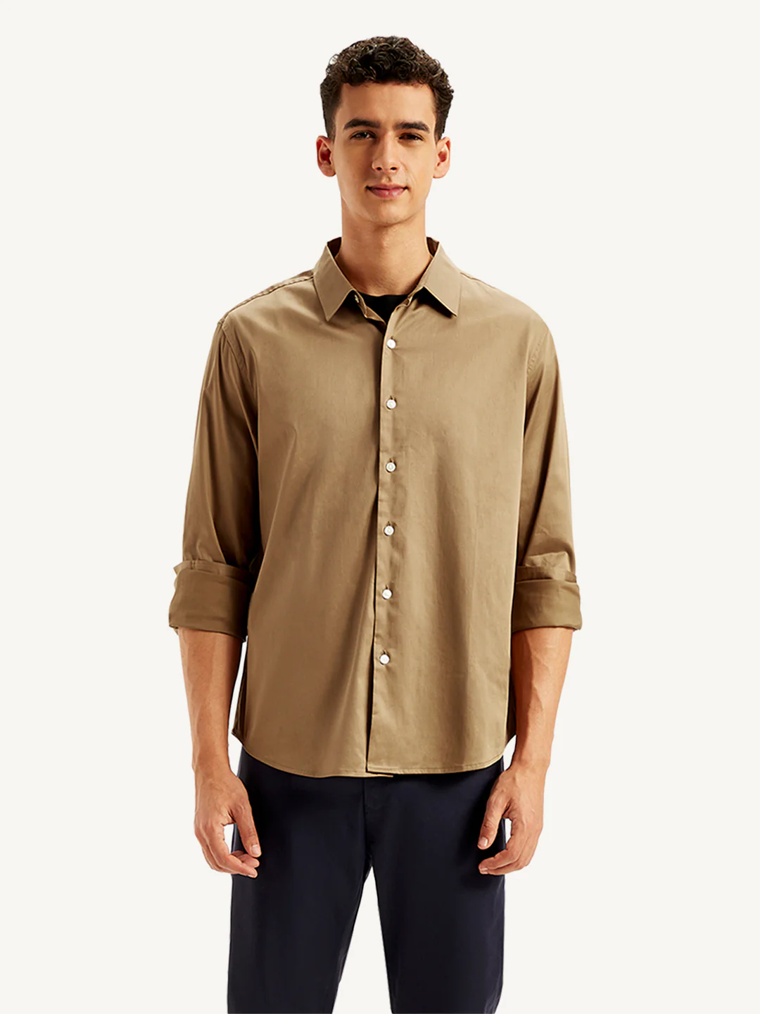 Men's Redloop Solid Slim Fit Shirt - Image 2