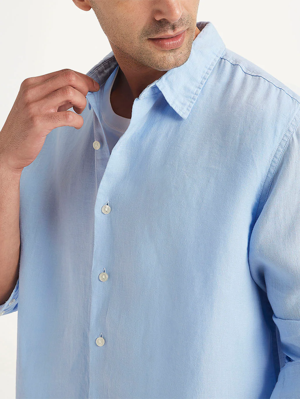 Men's Redloop Solid Slim Fit Shirt - Image 4