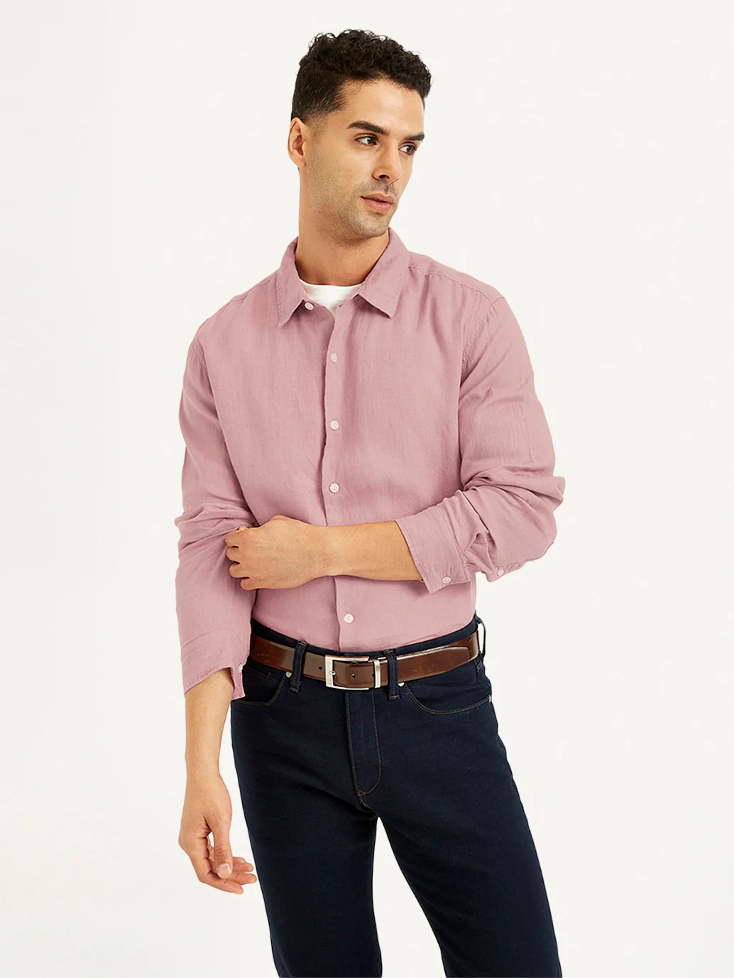Men's Redloop Solid Slim Fit Shirt