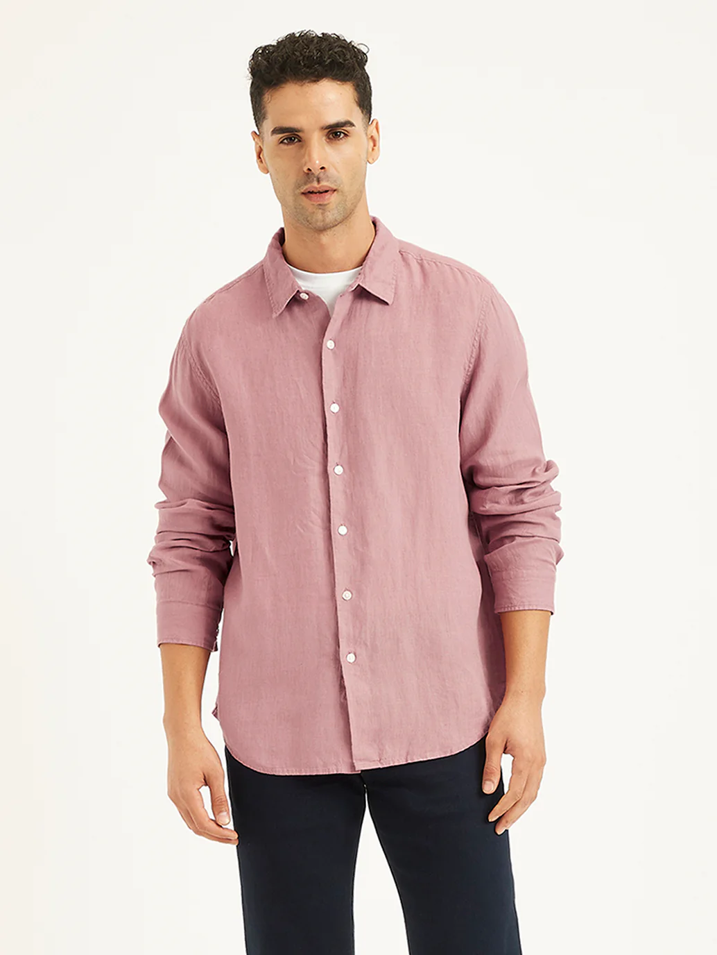 Men's Redloop Solid Slim Fit Shirt - Image 3