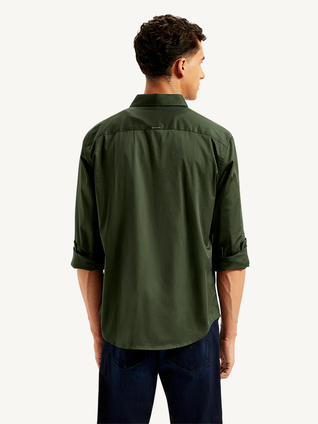 Men's Redloop Solid Slim Fit Shirt - Image 3