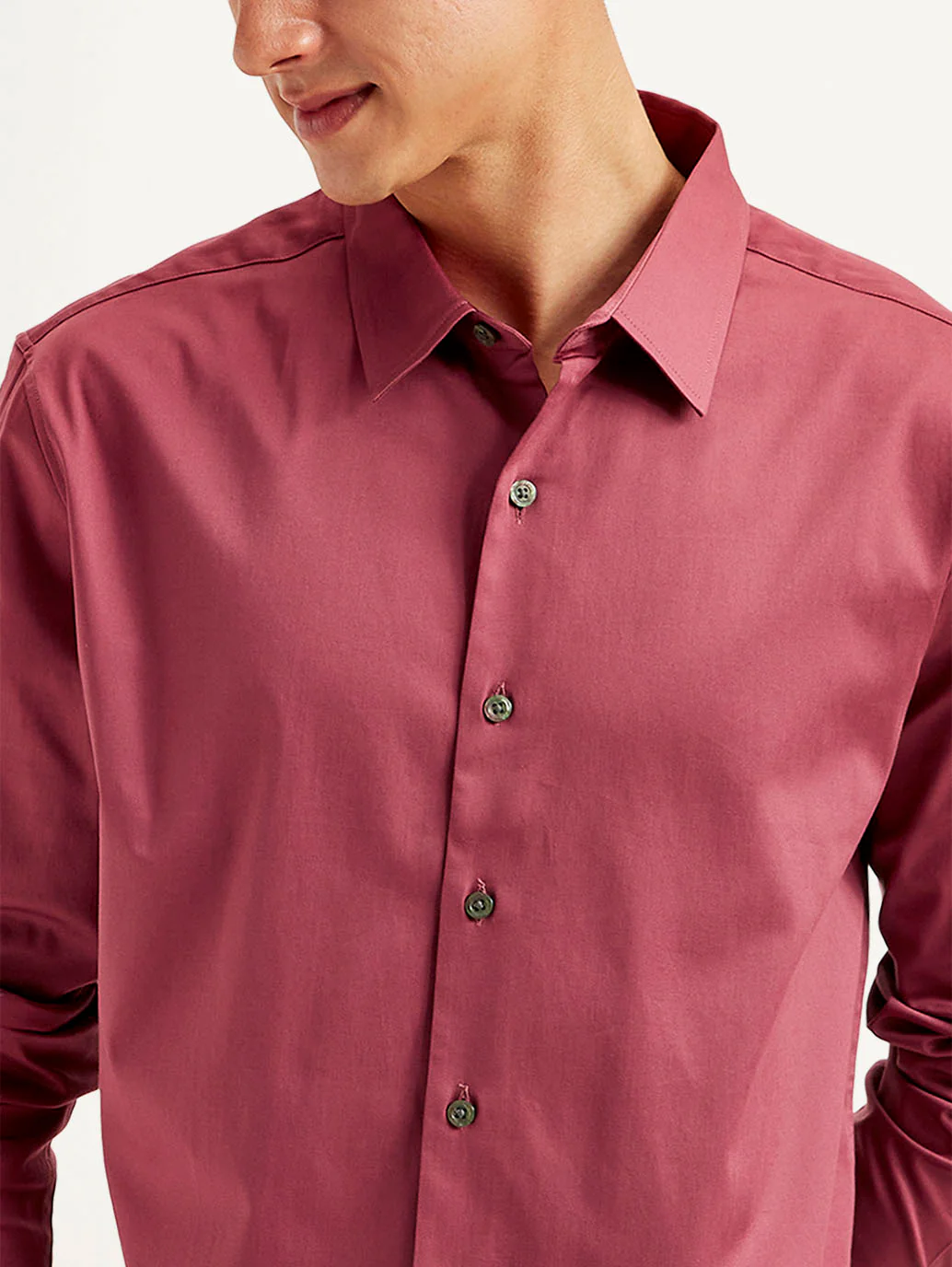 Men's Redloop Solid Slim Fit Shirt - Image 4