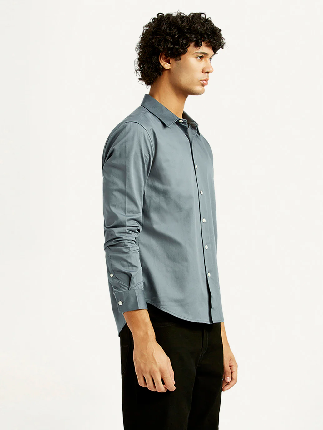 Men's Redloop Solid Slim Fit Shirt - Image 5