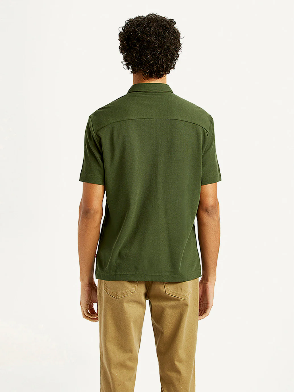Men's Textured Slim Fit Knit Shirt - Image 3