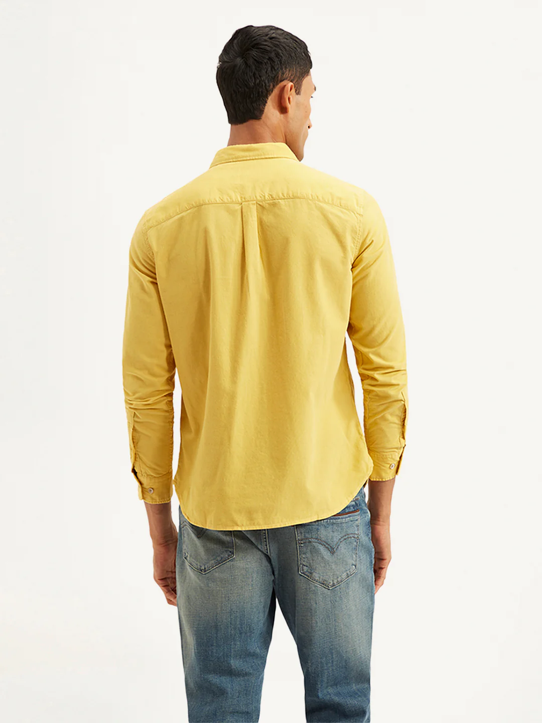 Men's Solid Slim Fit Corduroy Shirt - Image 2