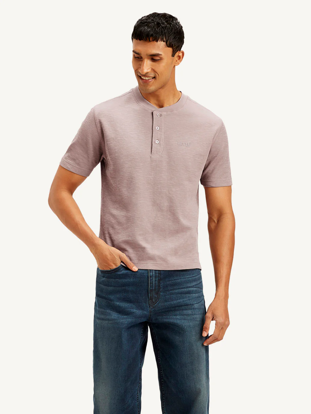 Men's Solid Slim Fit T-shirt - Image 2