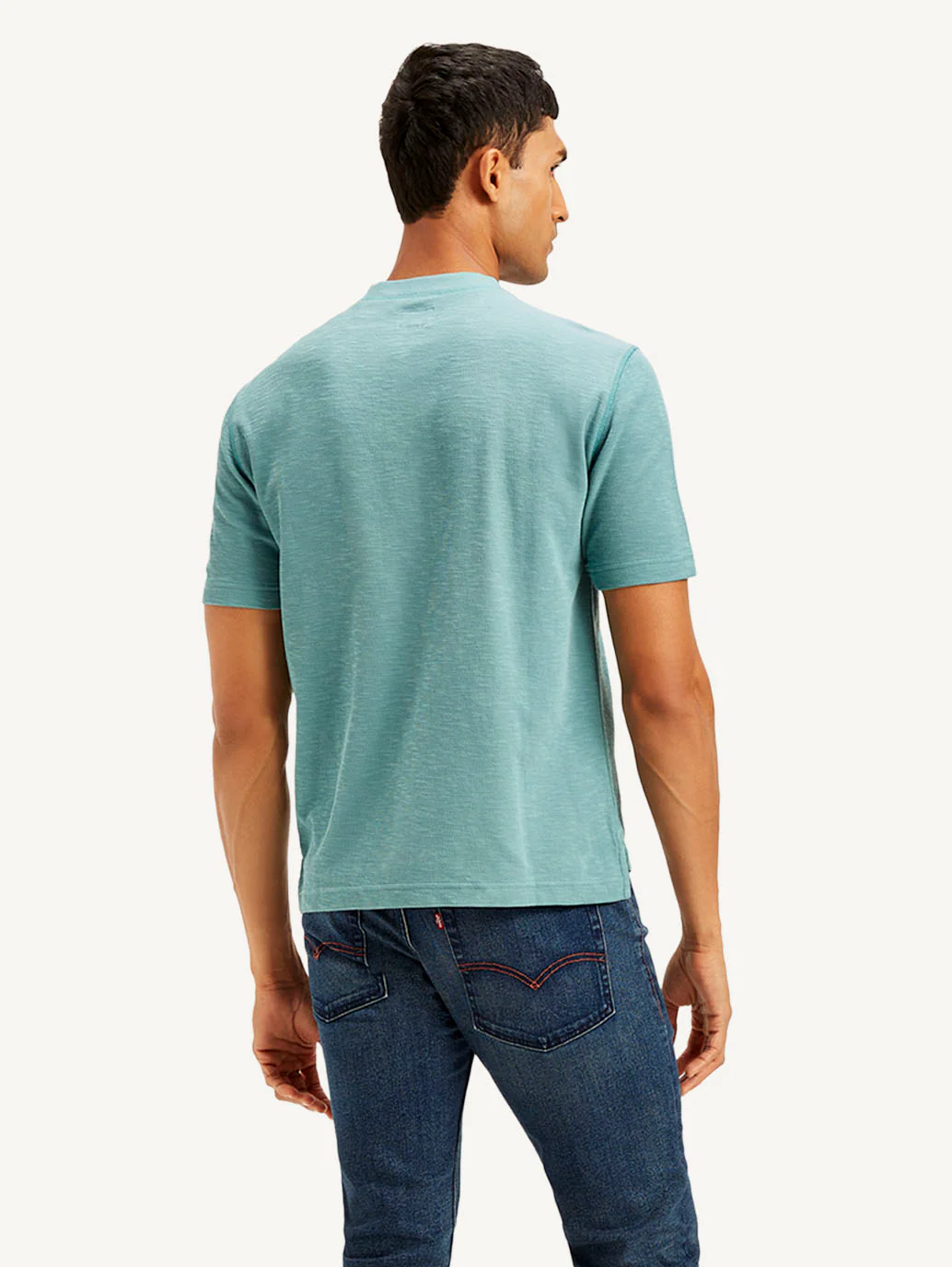 Men's Solid Slim Fit T-shirt - Image 3