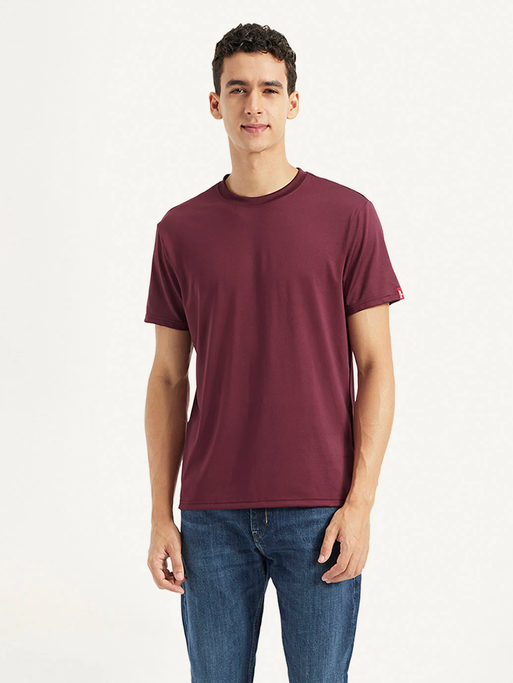 Men's Solid Slim Fit T-shirt - Image 2
