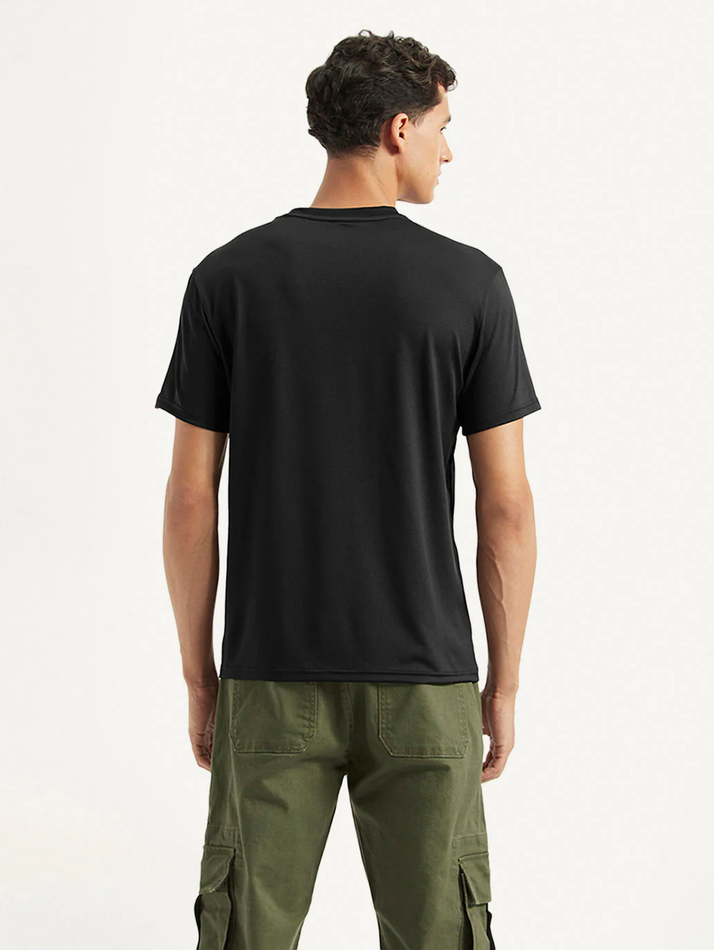 Men's Solid Slim Fit T-shirt - Image 2
