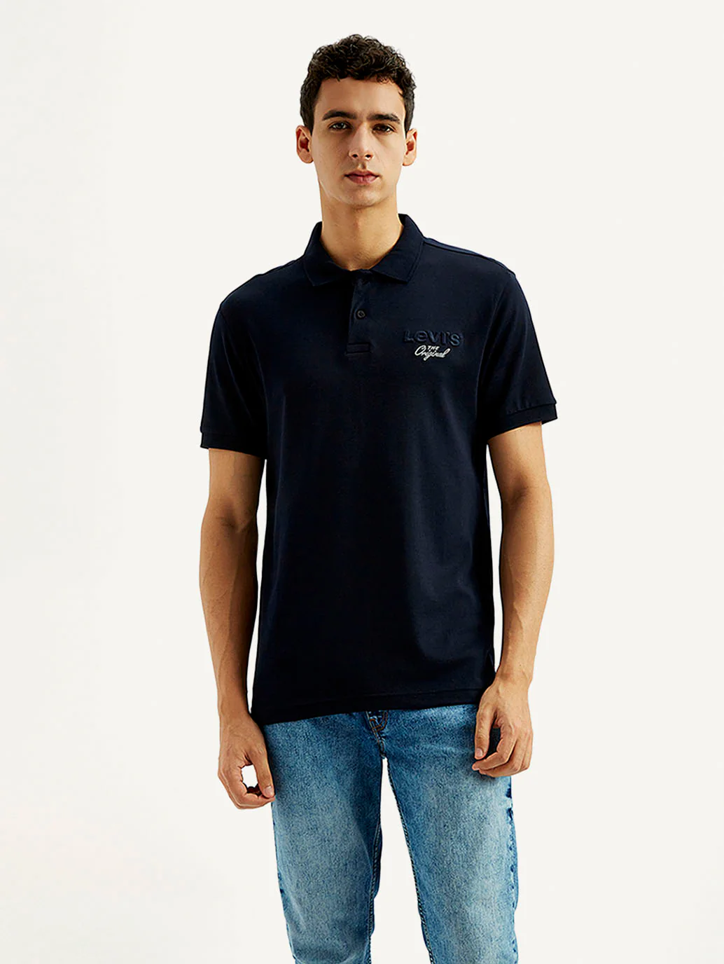 Men's Solid Slim Fit Polo T-shirt - Image 3