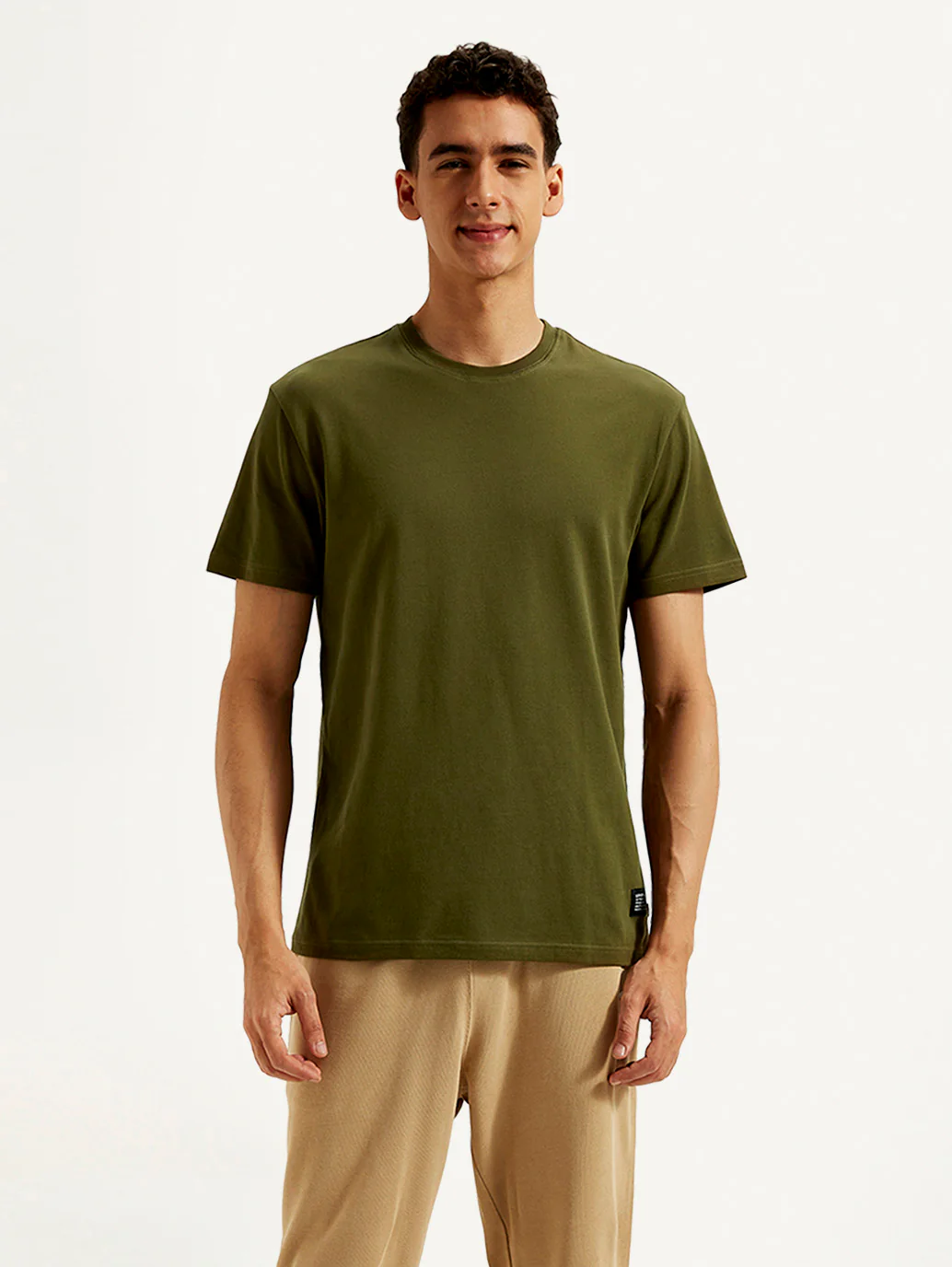 Men's Solid Slim Fit T-shirt - Image 3