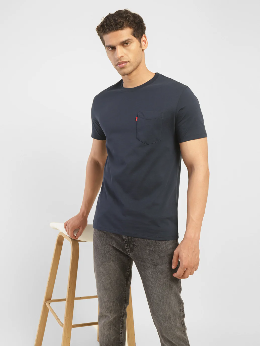 Men's Solid Slim Fit T-Shirt - Image 2