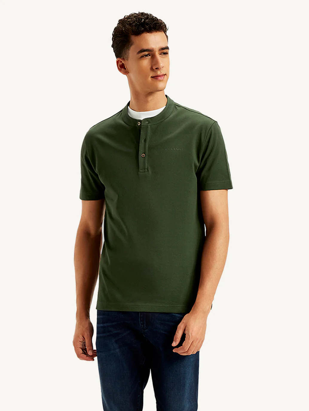 Men's Redloop Solid Slim Fit T-shirt - Image 2