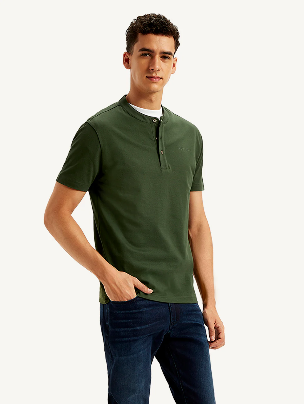 Men's Redloop Solid Slim Fit T-shirt - Image 5