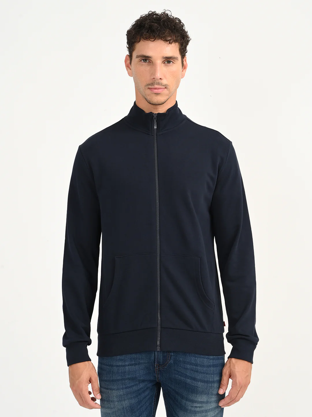 Men's Solid Turtleneck Sweatshirt